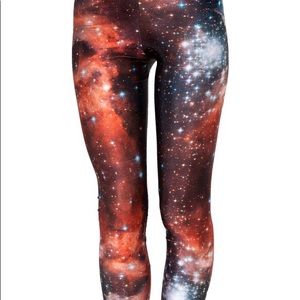 BlackMilk Red Galaxy Leggings
